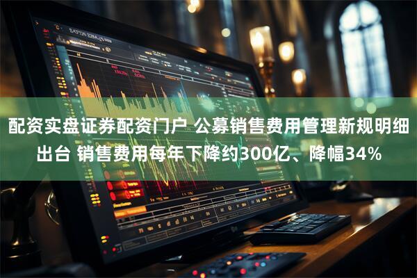 配资实盘证券配资门户 公募销售费用管理新规明细出台 销售费用每年下降约300亿、降幅34%